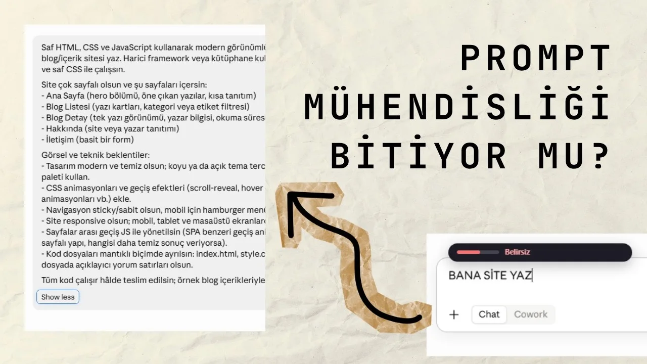 Prompt Mühendisliği Bitiyor mu? video kapağı